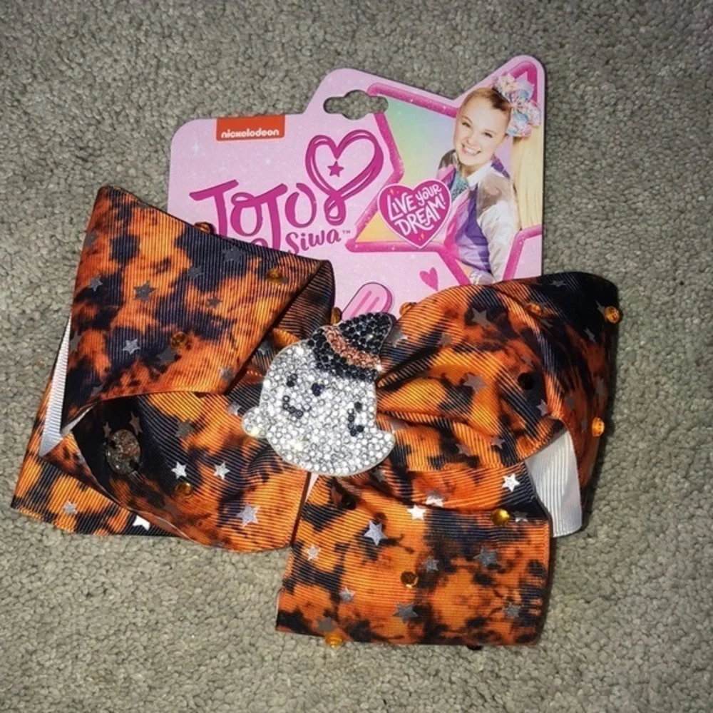 Jo Jo Siwa Bow Clip Ghost Witch Hat Halloween‎ New